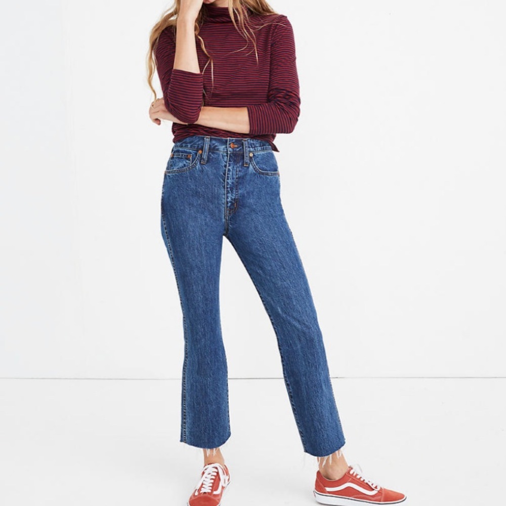 Madewell Rigid Demi- Bootcut. Crop
